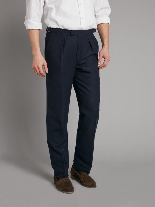 Pleated Pants - Cashmere Nairn Tweed