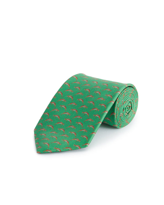 Springbok Silk Tie - Green