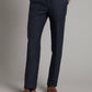 Flat Front Pants - Navy Linen