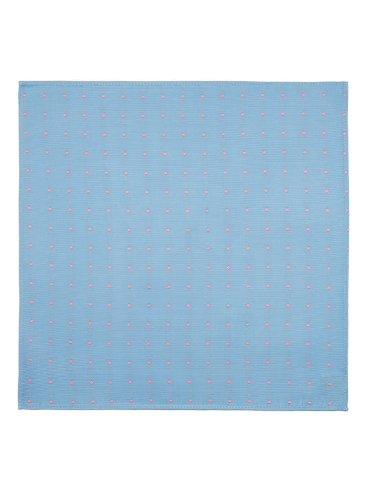 silk handkerchiefs polka dot light blue 1