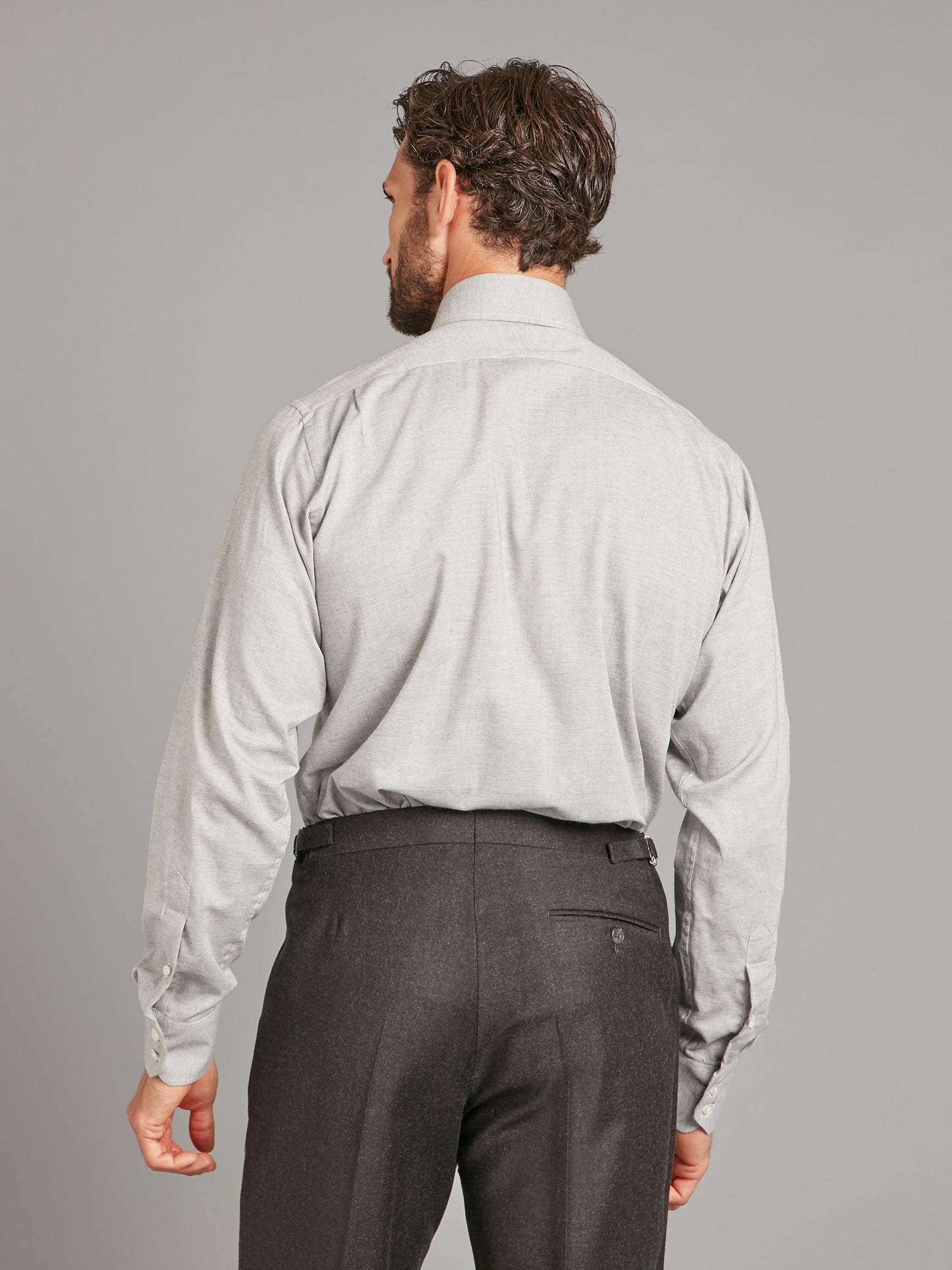 pleated trouser grey flannel 4