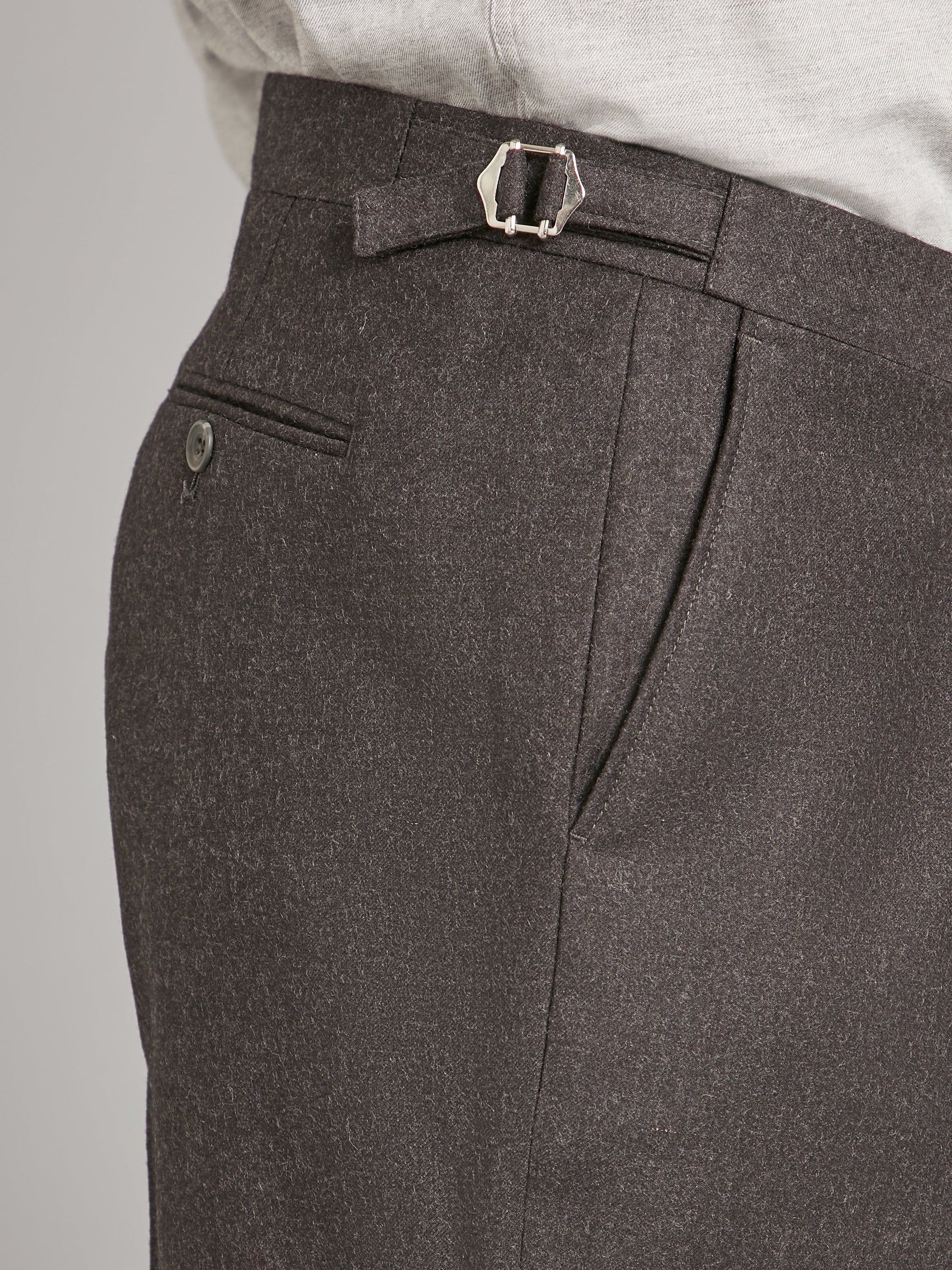 pleated trouser grey flannel 3