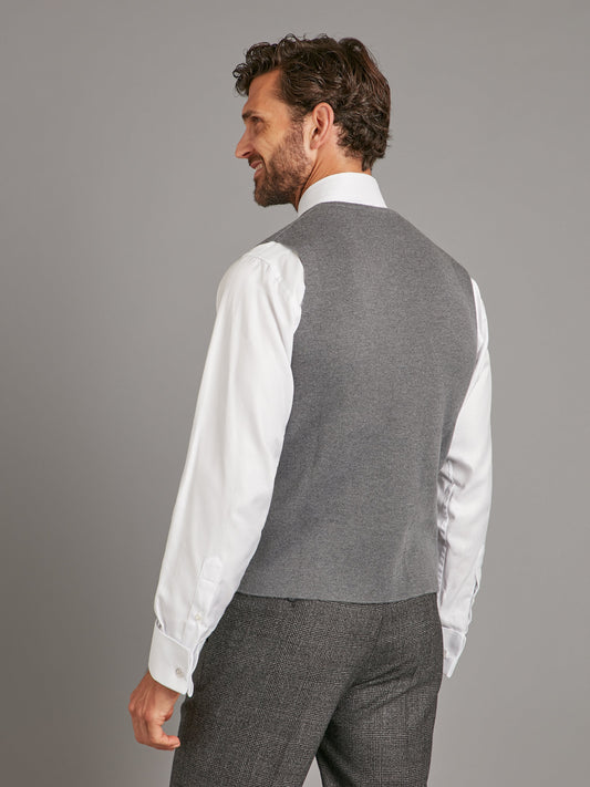 fine merino wool waistcoat derby grey 2