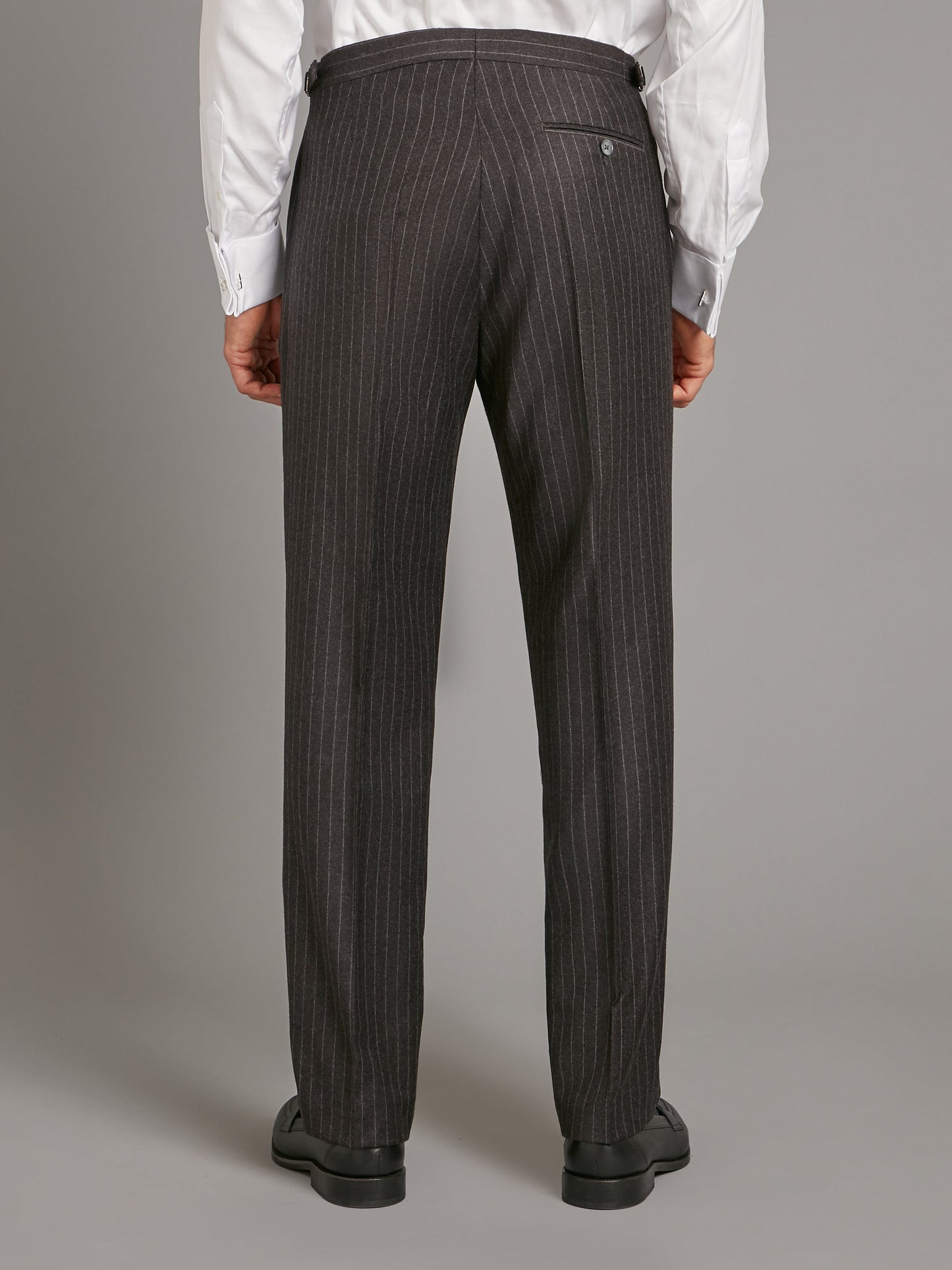 cadogan suit flannel chalk stripe charcoal 7