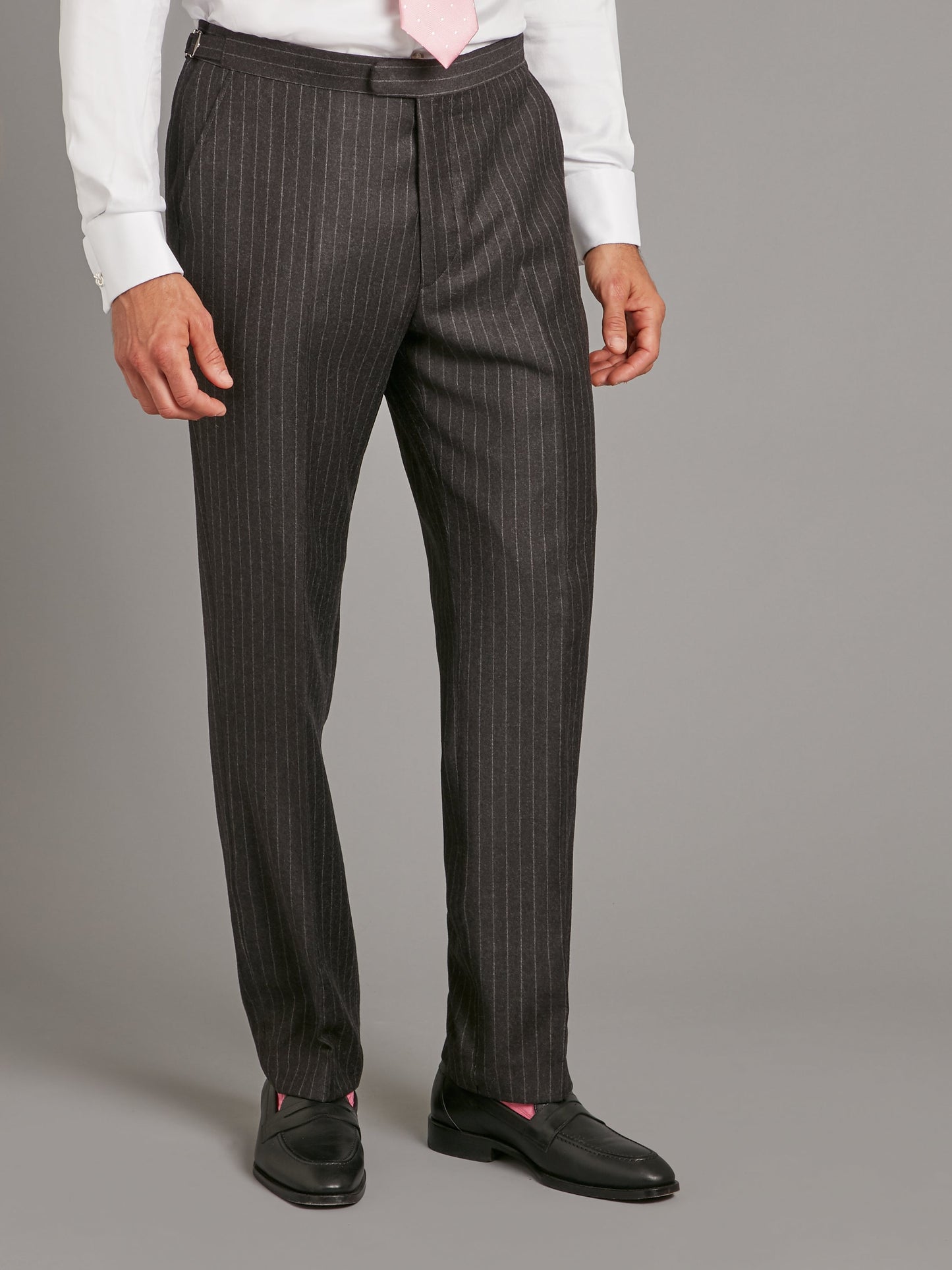 carlyle suit chalk stripe flannel charcoal 6
