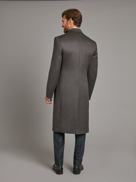 covert coat covert collar grey 2