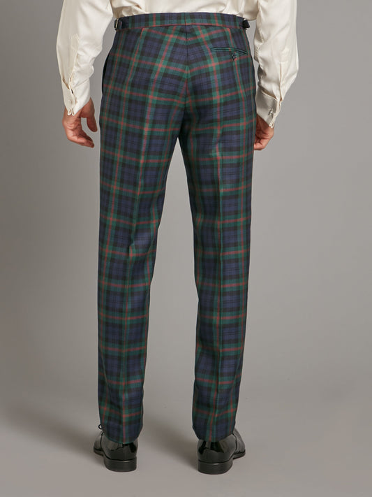 tartan trousers black watch with red overcheck 2