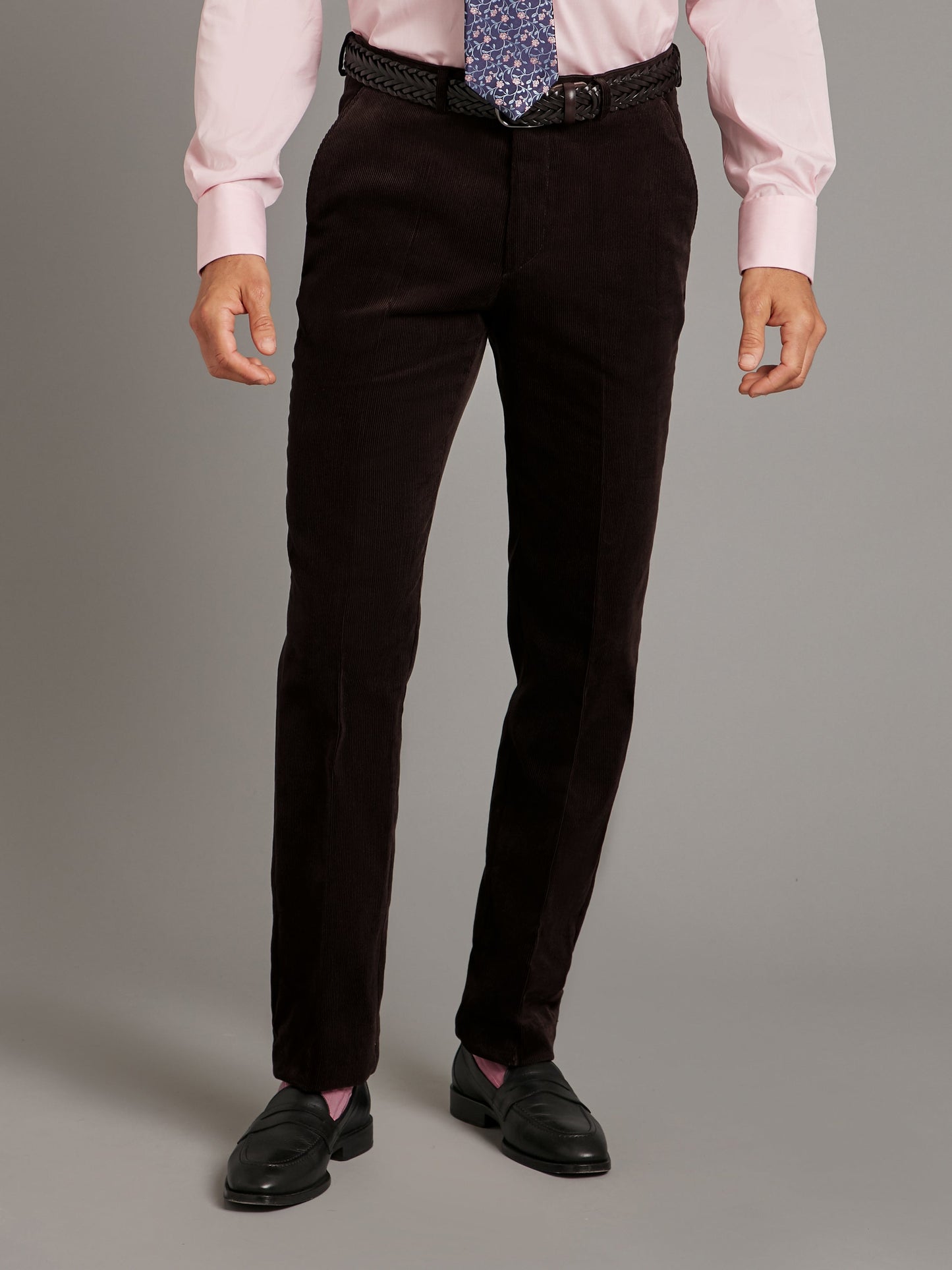 needlecord trousers dark brown 1