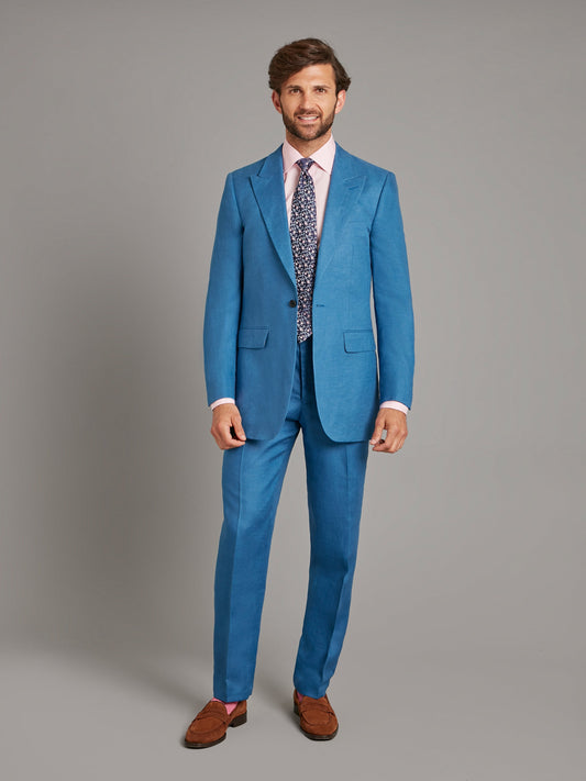 cadogan suit borage blue linen 1