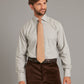 regular fit shirt melange light grey puppytooth 1
