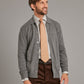 button down cardigan with collar derby grey 2