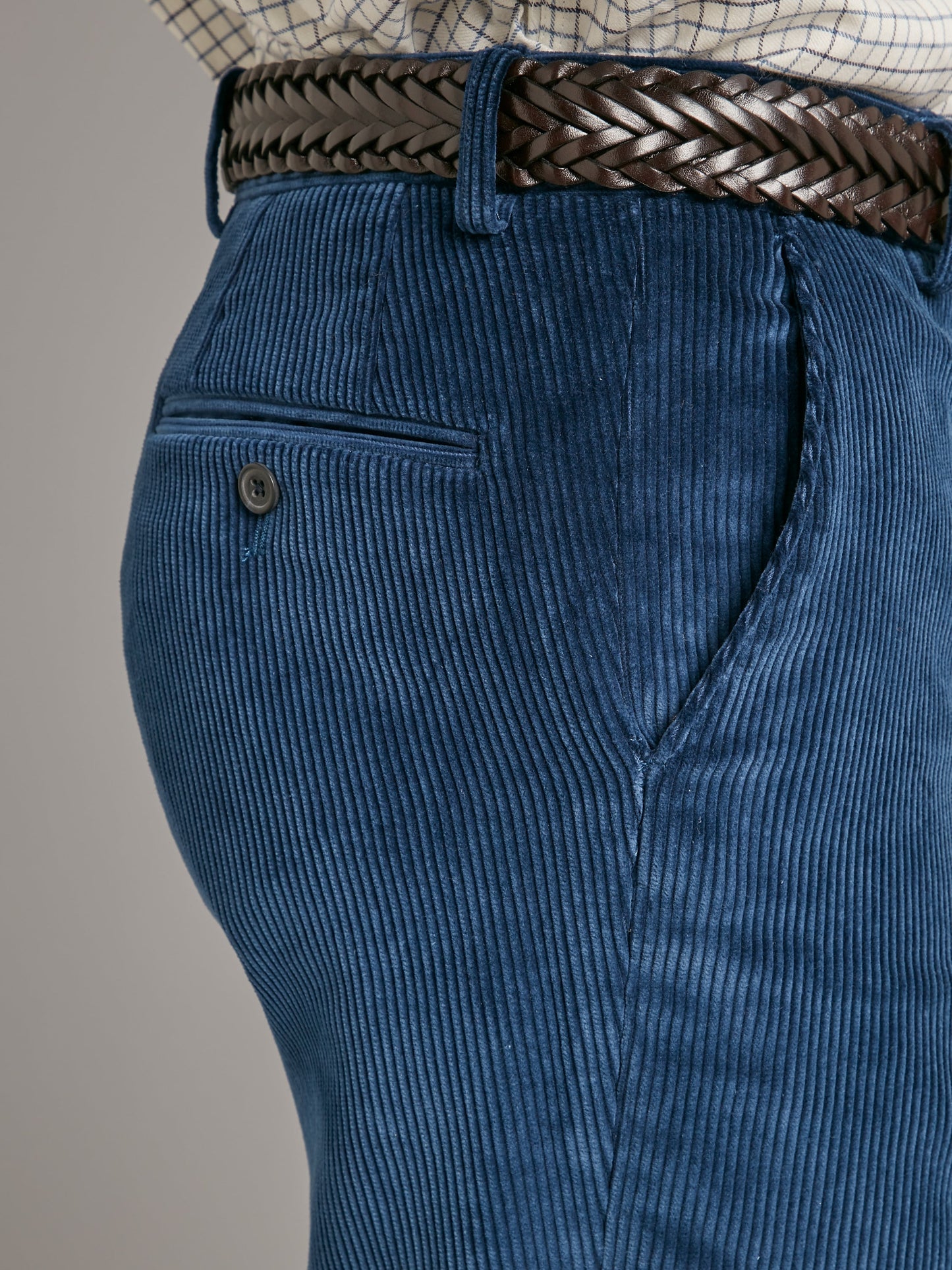 heavyweight corduroy trousers ink blue 3
