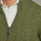 lambswool cable knit zip cardigan rosemary 2