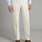 Flat Front Linen Trousers - Ivory