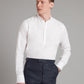 Linen Shirt Half Placket - White