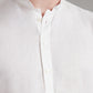 Linen Shirt Half Placket - White