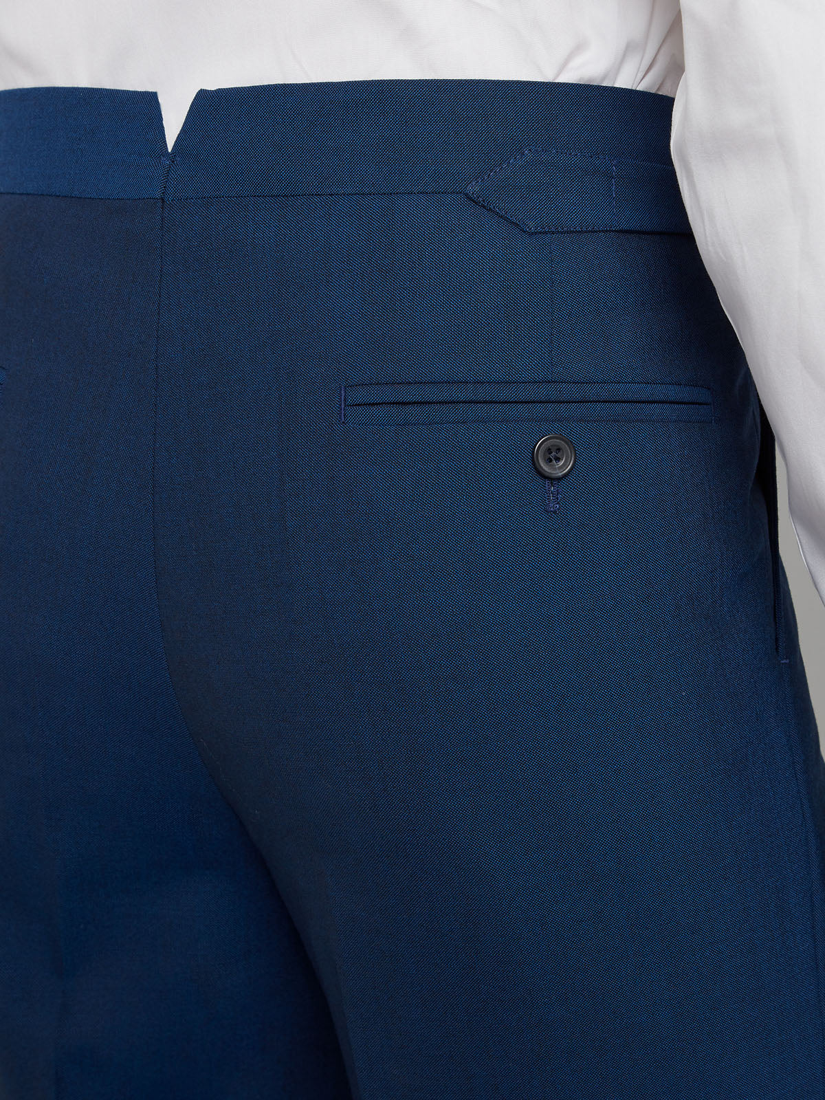 Pleated Mayfair Trousers Fresco - Blue