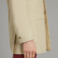 Mandarin Collar Linen Jacket - Sand