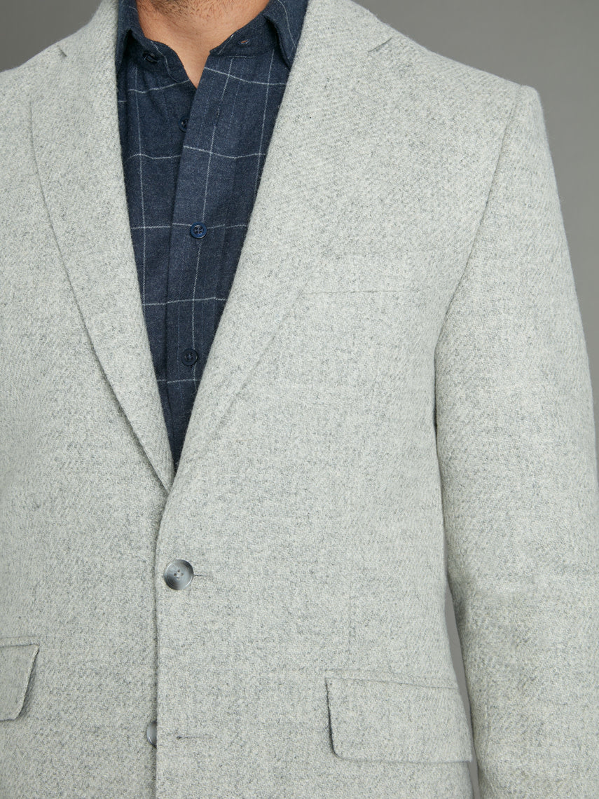 Eaton Jacket - Wool Light Grey