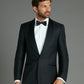 Luxury Whittaker Dinner Jacket - Black Wool/Silk