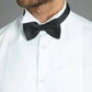 Marcella Tuxedo Shirt, Wing Collar - White