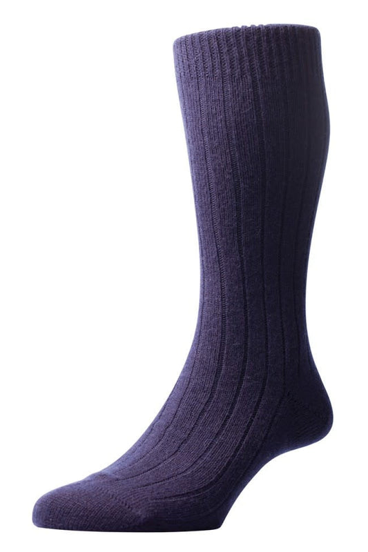 pantherella cashmere socks navy 1