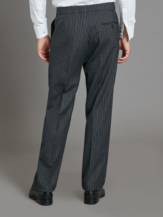 Pleated Morning Pants - Dark Classic Stripe