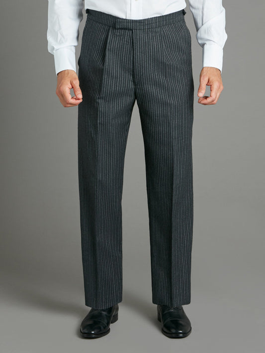 Pleated Morning Pants - Classic Striped