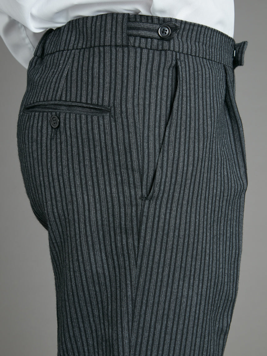Pleated Morning Pants - Classic Striped