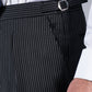 pleated luxury morning trousers black grey 2